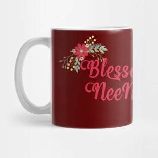 Blessed NeeNee Floral Christian Grandma Gift Mug